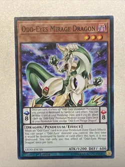 1x Odd-Eyes Mirage Dragon LEDD-ENC05 Common 1st Edition Mint/Near Mint YUGIOH - Image 1