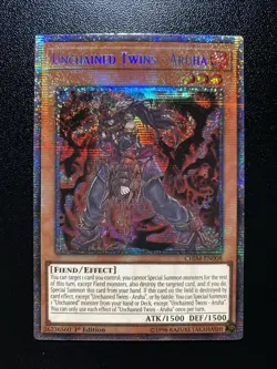 1 X YUGIOH Unchained Twins - Aruha - CHIM-EN008 - Starlight Rare 1st Edition NM - Image 1