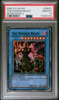 Yu-Gi-Oh! Retro Pack 2 The Masked Beast- GEM Mint PSA 10 - Image 1