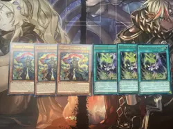 Yugioh 3x Radiant Typhoon Swen and Radiant Typhoon Chant Ultra Rare 1st Edition - Image 1