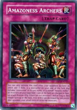 Yugioh! LP Amazoness Archers - DR1-EN151 - Super Rare - Unlimited Edition Lightl - Image 1