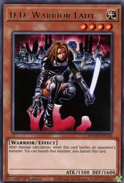 D.D. Warrior Lady - MAGO-EN110 - Rare - 1st Edition - Lightly Played - Image 1