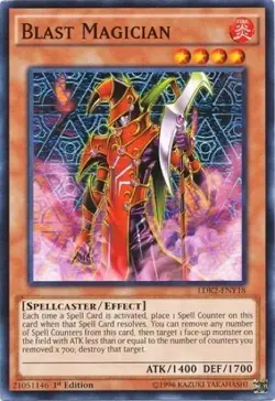 YUGIOH - Blast Magician - LDK2-ENY18 - Common - Unlimited Ed - NM/M - Image 1