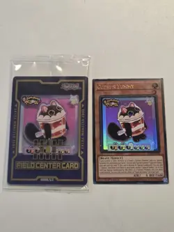 Cupsy Yummy Ultra Rare + Justice Hunters Field Center Yugioh Promo Card SEALED - Image 1