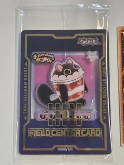 Cupsy Yummy Ultra Rare + Justice Hunters Field Center Yugioh Promo Card SEALED - Image 2