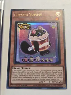 Cupsy Yummy Ultra Rare + Justice Hunters Field Center Yugioh Promo Card SEALED - Image 4
