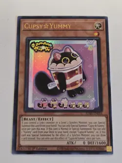 Cupsy Yummy JUSH-EN016 Ultra Rare Yugioh 1st Edition Justice Hunters Mint - Image 1