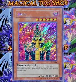 Yugioh Jinzo Pharaoh's Servant Secret Rare PSV-000 Holo Bleed NM - Image 1