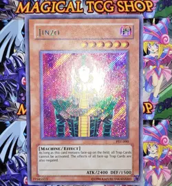 Yugioh Jinzo Pharaoh's Servant Secret Rare PSV-000 Holo Bleed NM - Image 4