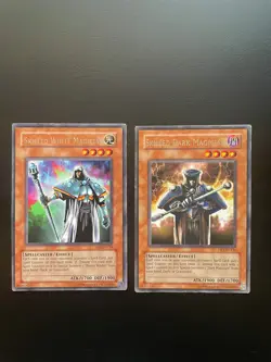 Yugioh Skilled White + Skilled Dark Magician DR1-EN119 DR1-EN120 Rare HP - Image 1