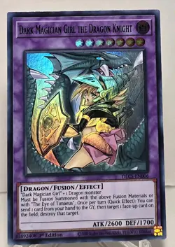 Dark Magician Girl The Dragon Knight DLCS-EN006 1st Edition Alt Art Yugioh NM/M - Image 1