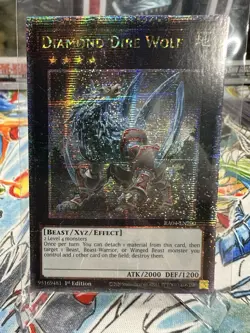 Yugioh Diamond Dire Wolf RA04-EN200 Quarter Century Secret Rare NM - Image 1