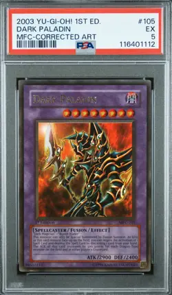 Yu-Gi-Oh! Dark Paladin Magician's Force 1st Edition Corrected Art MFC-105 PSA 5 - Image 1