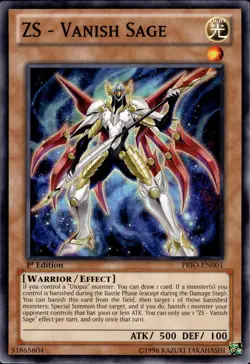 ZS - Vanish Sage - 1st Edition PRIO-EN001 - NM - YuGiOh - Image 1
