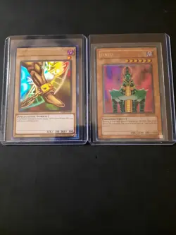 Yu-Gi-Oh! TCG Jinzo (DB1-EN067) & The Left Leg of Exodia (LOB-EN121) Reprint NM - Image 1