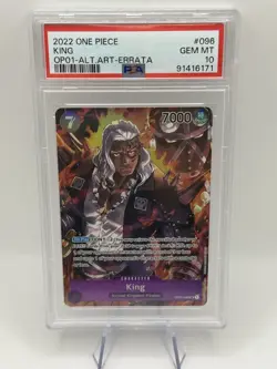PSA 10 - King OP01-096 Special Parallel Alt Art - One Piece English - Image 1