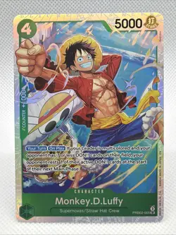 One Piece - Monkey.D.Luffy PRB02-005 SR English - The Best Vol.2 - Image 1