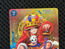 One Piece Card Game TCG P-043(P) Monkey D Luffy Bandai Japan Anime Prism - Image 3
