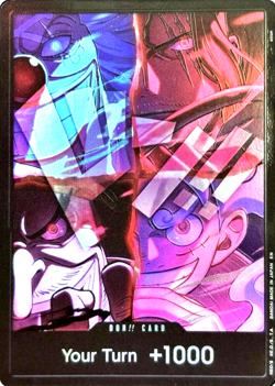 DON!! Luffy Shanks Buggy Teach RARE 2ND ANNIVERSARY PROMO DON!! ONE PIECE TCG NM - Image 1