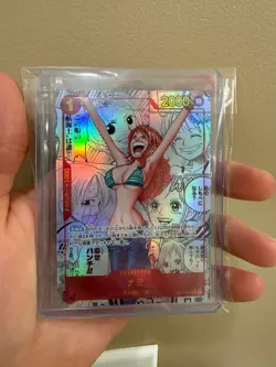 NAMI (MANGA ALT ART) OP01-016 ONE PIECE CARD THE BEST PRB-01 COMIC PARALLEL NM - Image 1