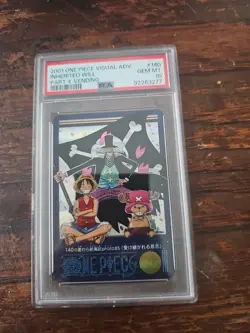 PSA10 One Piece Carddass Visual Adventure Luffy Chopper Hiluluk Inherited Will - Image 1