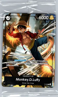 Monkey.D.Luffy (Pirates Party Vol. 3) P-035 English - One Piece Card - Sealed - Image 1