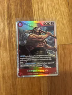 Edward.Newgate OP02-004 SR NM English One Piece TCG Card Game - Image 1