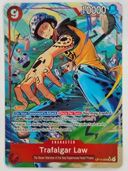One Piece - OP14-009 Trafalgar Law - Super Rare Alt Art - Image 1