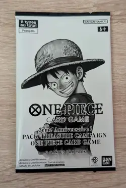 OP13 One Piece - 3eme Anniversaire ! Pack Treasure Campaign (FR) - 3 cartes - Image 1