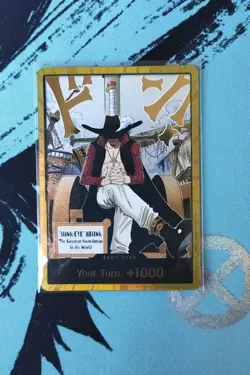 Gold Don!! Dracule Mihawk OP14 One Piece TCG English IN-HAND - Image 2