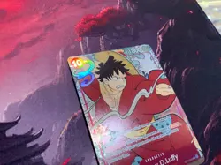 One Piece TCG Monkey.D.Luffy ST10-006 1st Anniversary Set NM - Image 3