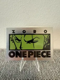 Roronoa Zoro One Piece Panini Treasure Box Card Collection Silver Card - Image 1