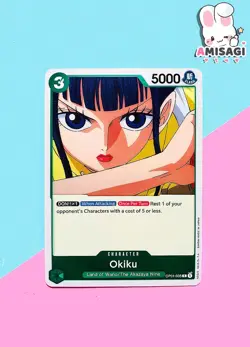 One Piece Card Game - Okiku OP01-035 R Englisch Foil Karte TCG Anime - Image 1