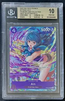BGS 10 One Piece ST05-002 C Ain - English - Foil - Best Selection Vol.3 - Graded - Image 1