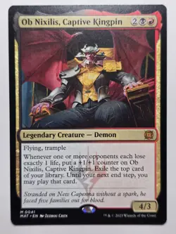 Ob Nixilis, Captive Kingpin Mythic MAT 41 NM Near Mint mtg magic card Flying M - Image 1
