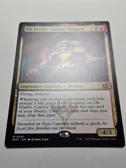Ob Nixilis, Captive Kingpin Mythic MAT 41 NM Near Mint mtg magic card Flying M - Image 2