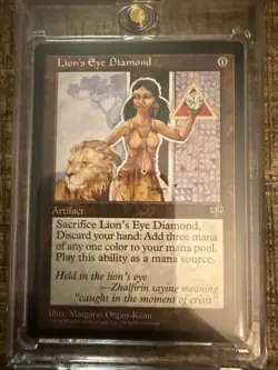 MTG Lion's Eye Diamond Mirage M/NM Beautiful Card!! - Image 1