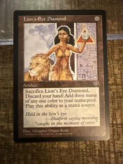 MTG Lion's Eye Diamond Mirage M/NM Beautiful Card!! - Image 2