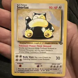 Pokemon TCG Snorlax Jungle Card 27/64 Unlimited Rare, LP/NM Condition, Non-Holo - Image 1