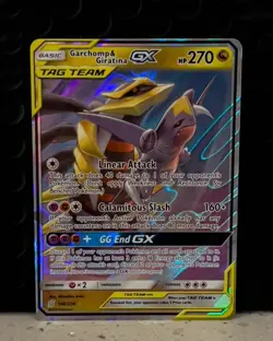 Pokemon TCG Garchomp & Giratina GX Holo Ultra Rare Card 146/236 Unified Minds - Image 1