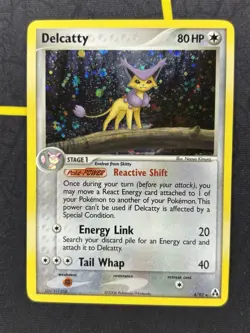 Delcatty 4/92 - EX Legend Maker Holo Rare 2006 Vintage Pokemon Card - Dent - MP - Image 1