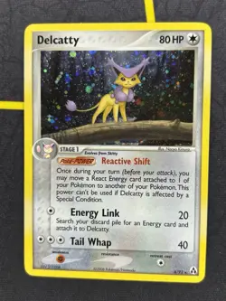 Delcatty 4/92 - EX Legend Maker Holo Rare 2006 Vintage Pokemon Card - Dent - MP - Image 4