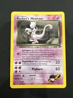 Pokemon TCG Rockets Mewtwo Gym Challenge Holo Card 14/132 - Image 1