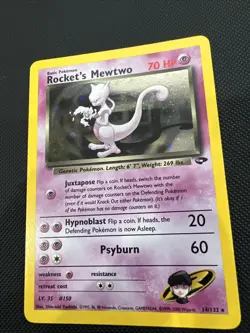 Pokemon TCG Rockets Mewtwo Gym Challenge Holo Card 14/132 - Image 3