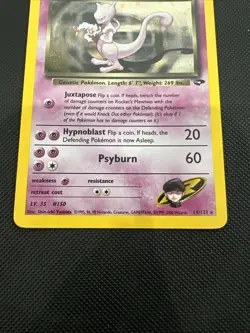 Pokemon TCG Rockets Mewtwo Gym Challenge Holo Card 14/132 - Image 5