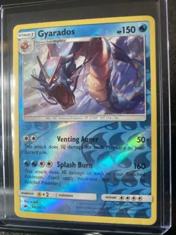 Pokemon Gyarados TCG Reverse Holo Rare Card Burning Shadows 33/147 English 2017 - Image 3