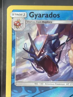 Pokemon Gyarados TCG Reverse Holo Rare Card Burning Shadows 33/147 English 2017 - Image 4