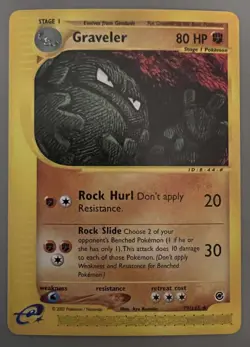 POKEMON EXPEDITION BASE SET E-READER GRAVELER CARD 79/165 - Image 1