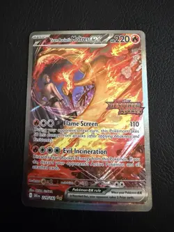 Pokemon TCG Team Rockets Moltres EX Destined Rivals Card 229/182 SIR Stamped - Image 1