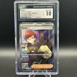 Penny 239/198 CGC 10 Scarlet & Violet Full Art Pokemon Trainer Card - Image 1